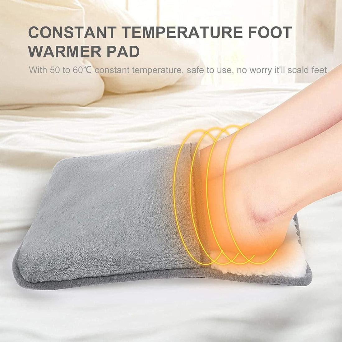 Lightweight Household Foot Heating Pad – Portable Electric Warmer for Pain Relief & Comfort