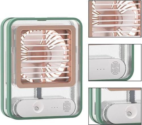 Rechargeable Mini USB Fan with Mist Spray – Portable Cooling & Hydration