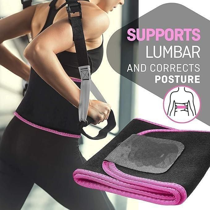Adjustable Waist Trimmer Belt for Weight Loss & Back Support