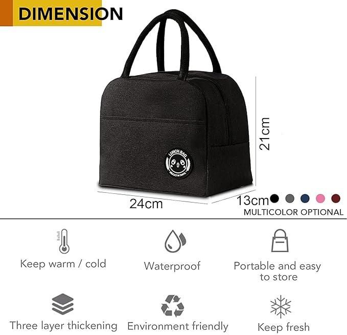 Insulated Portable Lunch Bag – Reusable, Lightweight & Leakproof for Hot & Cold Meals