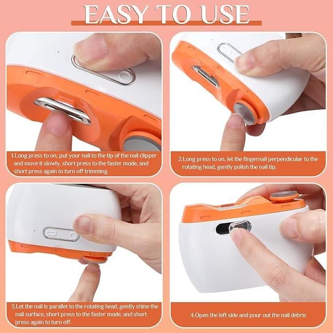 Electric Nail Clipper – Safe, Automatic & Rechargeable Nail Trimmer