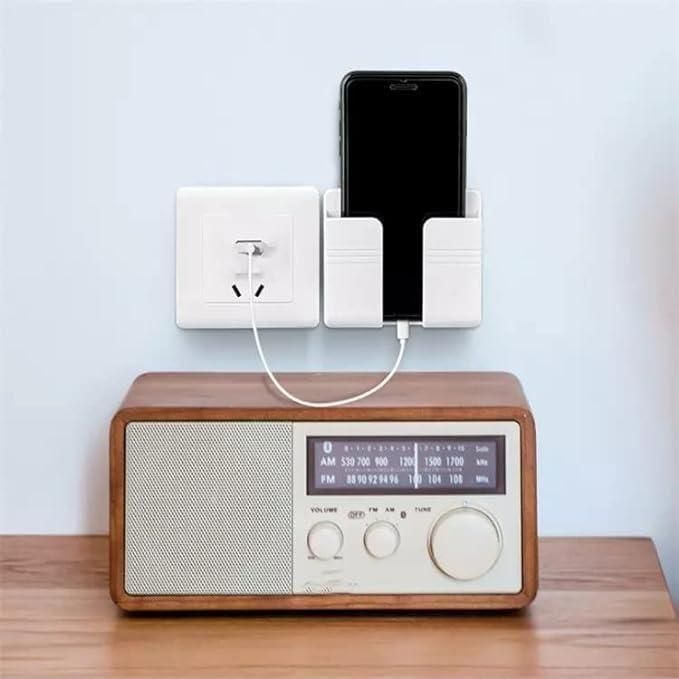 Wall Mounted Mobile Holder – Strong Adhesive Phone Organizer Stand (Pack of 4 & 8)