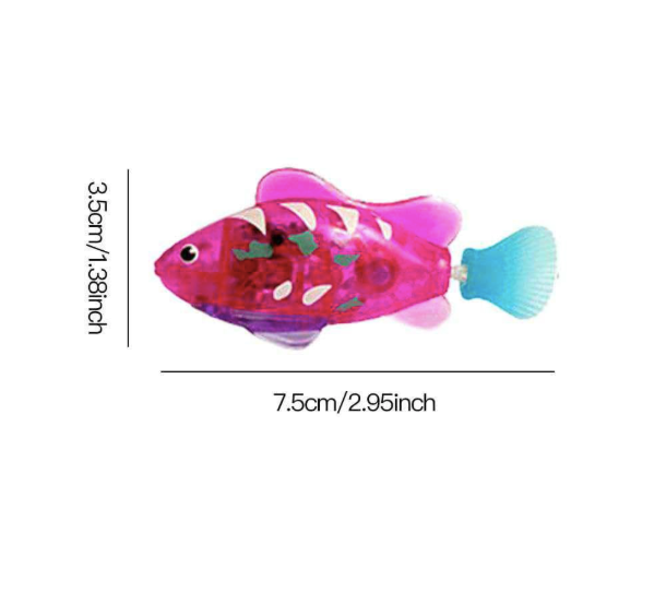 LED Robot Fish Toy – Interactive Swimming Toy for Kids & Pets
