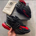 Balmain Paris Men’s Chunky Sneakers  red